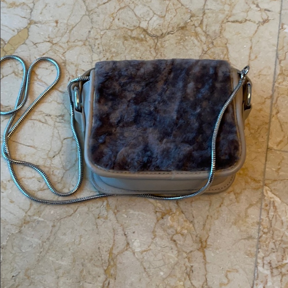 Allsaints faux fur bag